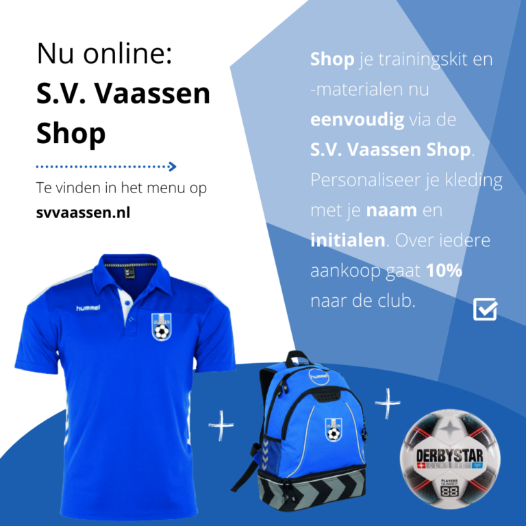 Lees meer over het artikel Nu online: De S.V. Vaassen Shop